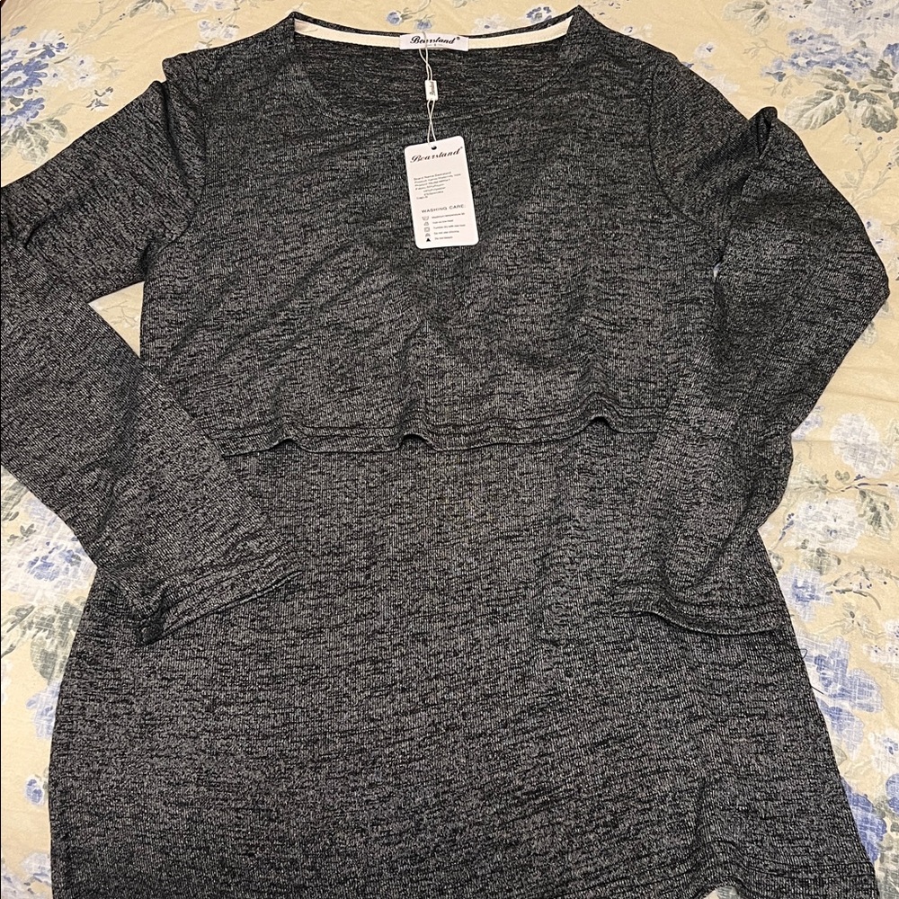 Bearsland Charcoal Nursing Top